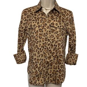 Ralph Lauren Leopard Print Button-Down Shirt